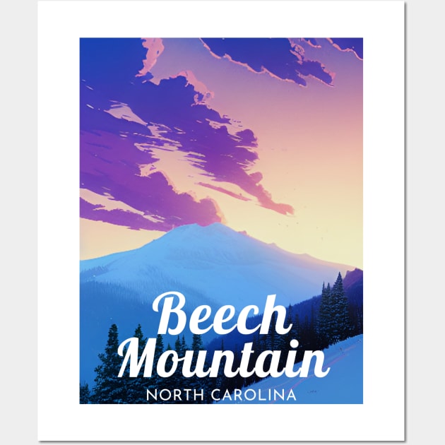 Beech Mountain North Carolina United States ski Wall Art by UbunTo